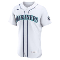 Seattle Mariners Colt Emerson Nike White Home 50th Season Authentic Jersey