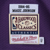 Los Angeles Lakers Mitchell & Ness Magic Johnson 1984 Authentic Road Jersey - Purple