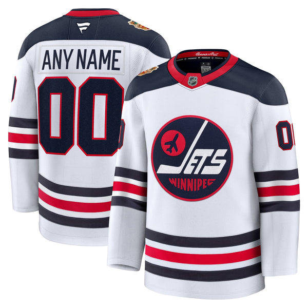 Winnipeg Jets Fanatics White 2026 NHL Heritage Classic Premium Custom Jersey