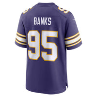 Minnesota Vikings Caleb Banks Nike Purple Alternate Classic Game Jersey