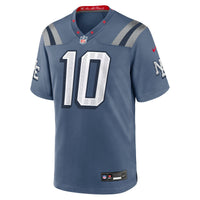 New England Patriots Drake Maye Blue jersey – view 2