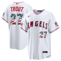 2026 All-Star Edition Stars & Stripes Los Angeles Angels Mike Trout Nike White Stadium Jersey