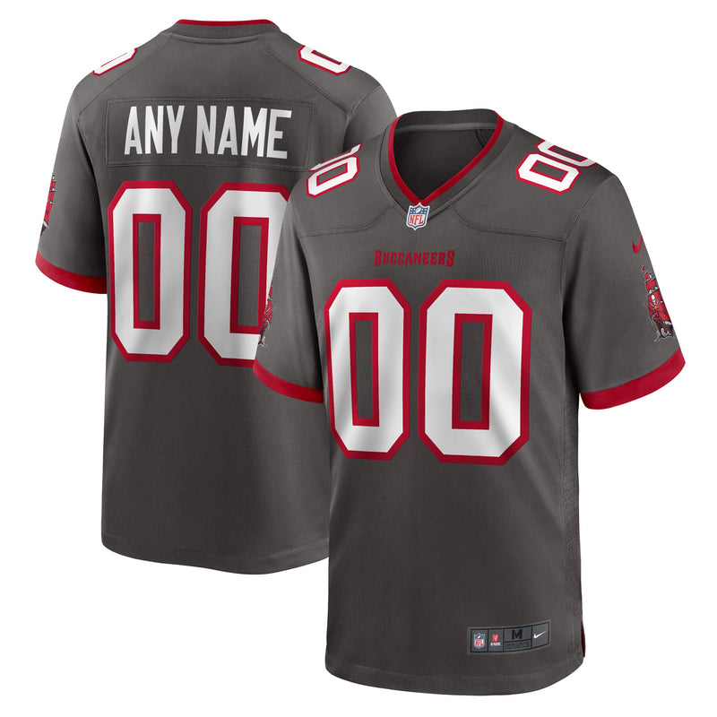 Tampa Bay Buccaneers Nike Pewter Alternate Custom Game Jersey
