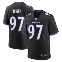 Baltimore Ravens Ethan Burke Black jersey – view 1