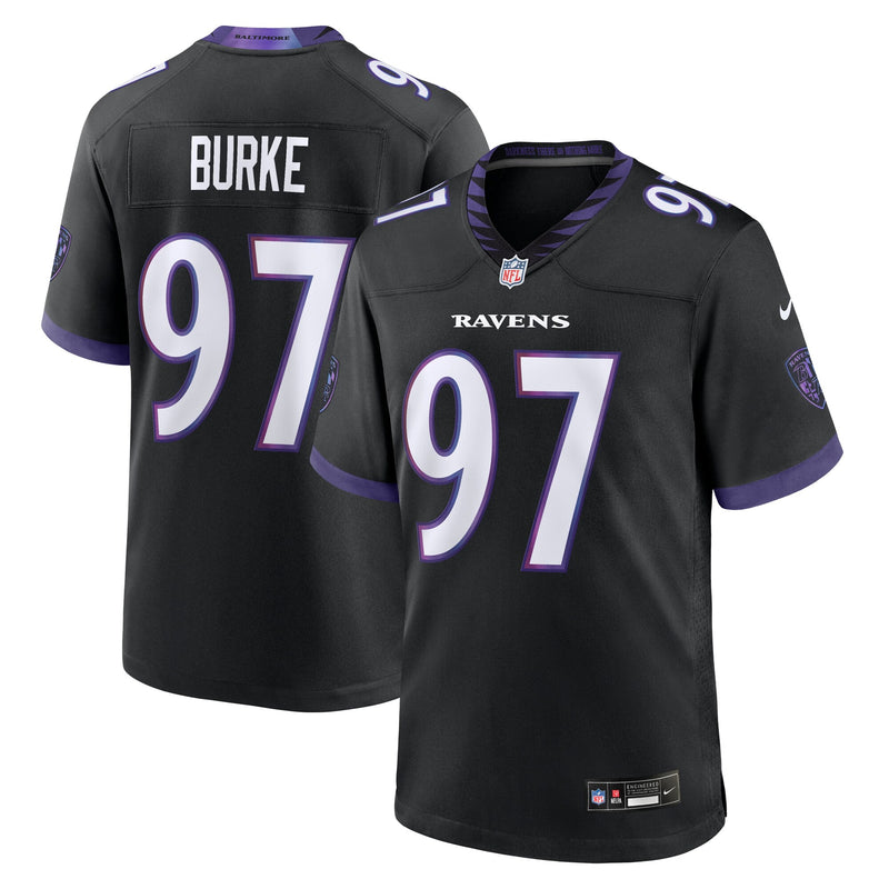 Baltimore Ravens Ethan Burke Black jersey – view 1