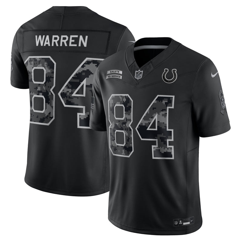 Indianapolis Colts Tyler Warren Black jersey – view 1