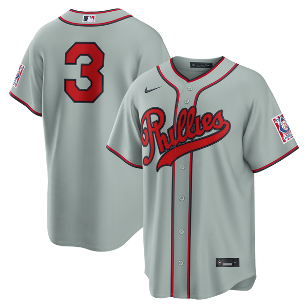 Philadelphia Phillies Bryce Harper Nike Gray 2026 Field of Dreams Stadium Jersey