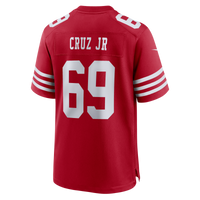 San Francisco 49ers Enrique Cruz Jr. Nike Scarlet Team Game Jersey