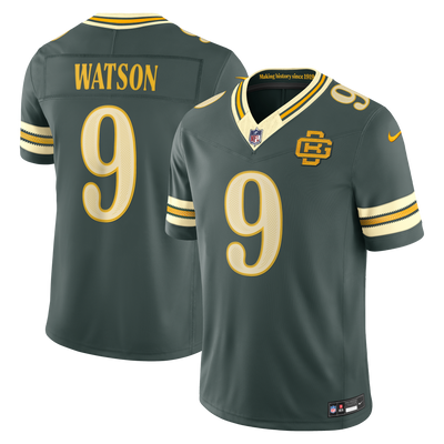 Green Bay Packers Christian Watson Nike Green 2026 Rivalries Collection Printed Limited Jersey