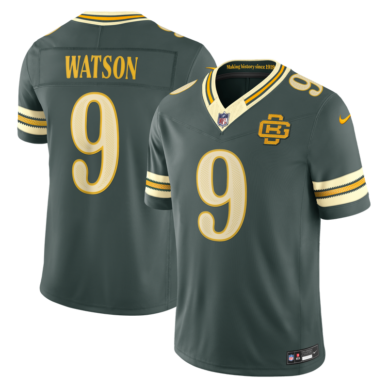 Green Bay Packers Christian Watson Nike Green 2026 Rivalries Collection Printed Limited Jersey