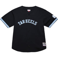 North Carolina Tar Heels Mitchell & Ness On The Clock Full-Button Fashion Jersey - Black