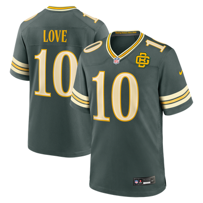Green Bay Packers Jordan Love Nike Green 2026 Rivalries Collection Game Jersey