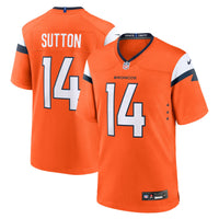 Denver Broncos Courtland Sutton Nike Orange Mile High Collection Game Jersey
