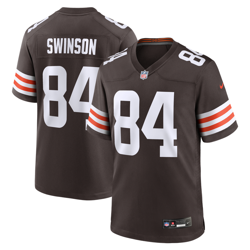 Cleveland Browns Messiah Swinson Nike Brown Team Game Jersey
