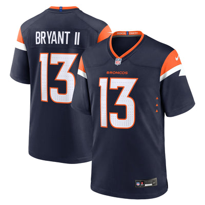 Denver Broncos Pat Bryant Nike Navy Alternate Game Jersey