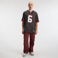 Tampa Bay Buccaneers Baker Mayfield Nike Pewter Alternate Game Player Jersey