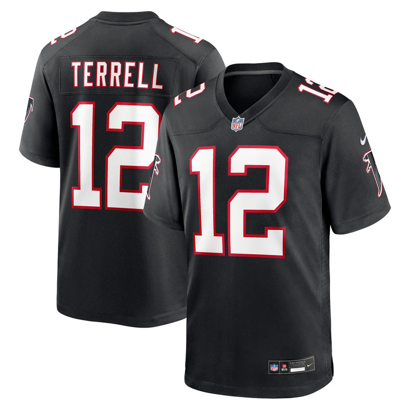 Atlanta Falcons Avieon Terrell Nike Black Alternate Throwback Game Jersey