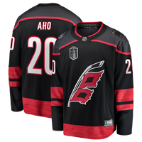 Carolina Hurricanes Sebastian Aho Fanatics Black 2026 Stanley Cup Final Home Breakaway Jersey