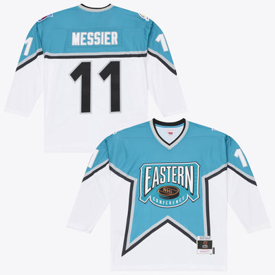 1997 NHL All-Star Game Mark Messier Mitchell & Ness Teal Power Play Jersey