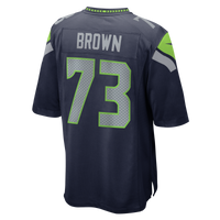 Seattle Seahawks Logan Brown Nike College Navy Team Game Jersey