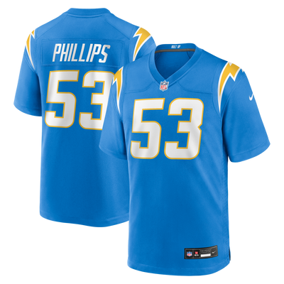 Los Angeles Chargers Del'Shawn Phillips Nike Powder Blue Team Game Jersey