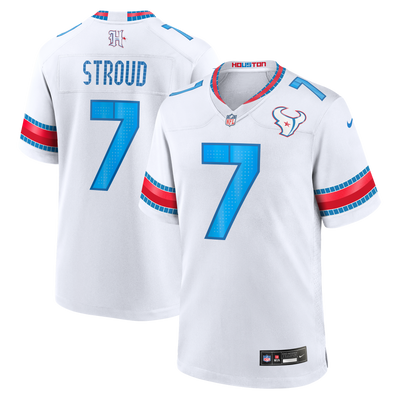 Houston Texans C.J. Stroud Nike White 2026 Rivalries Collection Game Jersey