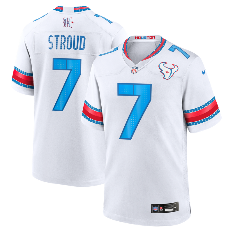 Houston Texans C.J. Stroud Nike White 2026 Rivalries Collection Game Jersey