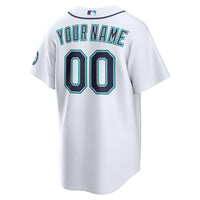 Seattle Mariners Nike White Home Stadium Custom Jersey