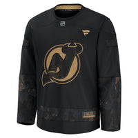 New Jersey Devils Fanatics Black 2024 Military Appreciation Practice Jersey