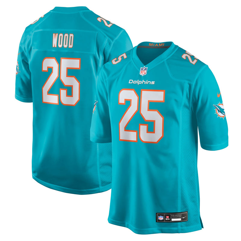 Miami Dolphins Julius Wood Aqua jersey – view 1
