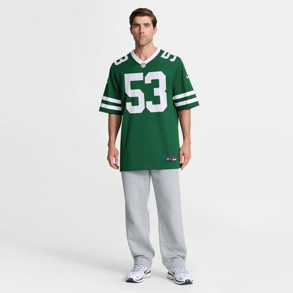 New York Jets Nick Dawkins Nike Green Legacy Team Game Jersey