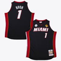 Miami Heat Mitchell & Ness Chris Bosh 2012 Road Finals Authentic Jersey - Black
