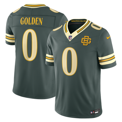 Green Bay Packers Matthew Golden Nike Green 2026 Rivalries Collection Printed Limited Jersey