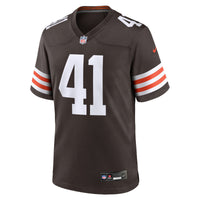 Cleveland Browns Jaret Patterson Brown jersey – view 4