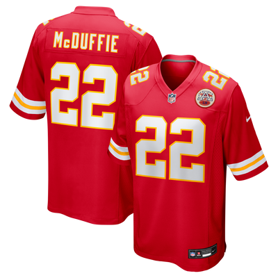 Kansas City Chiefs Trent McDuffie Nike Red Game Jersey