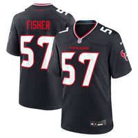 Houston Texans Blake Fisher Nike Navy Team Game Jersey