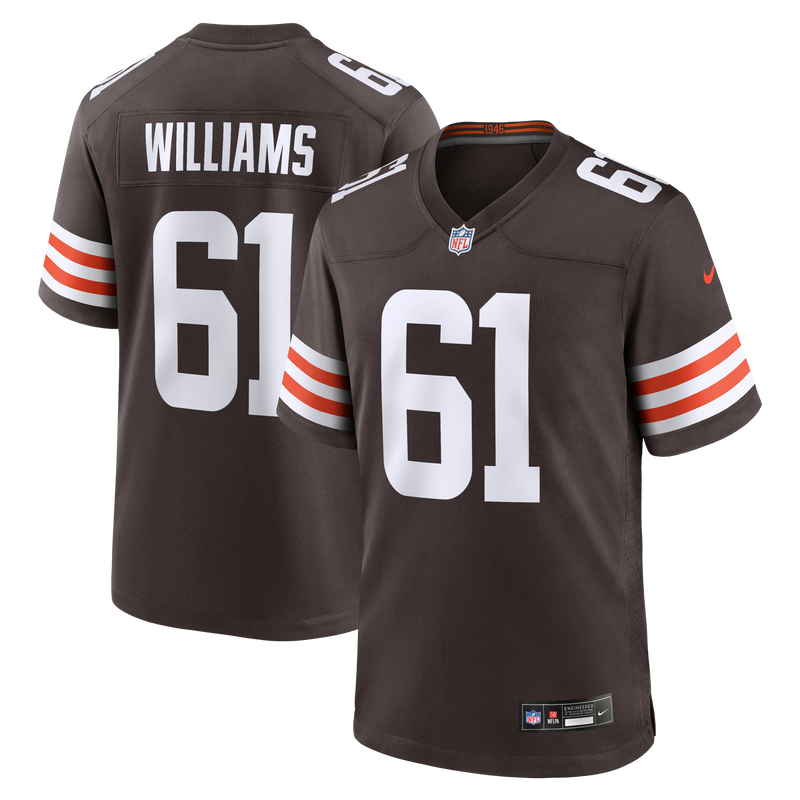 Cleveland Browns Chris Williams Nike Brown Team Game Jersey