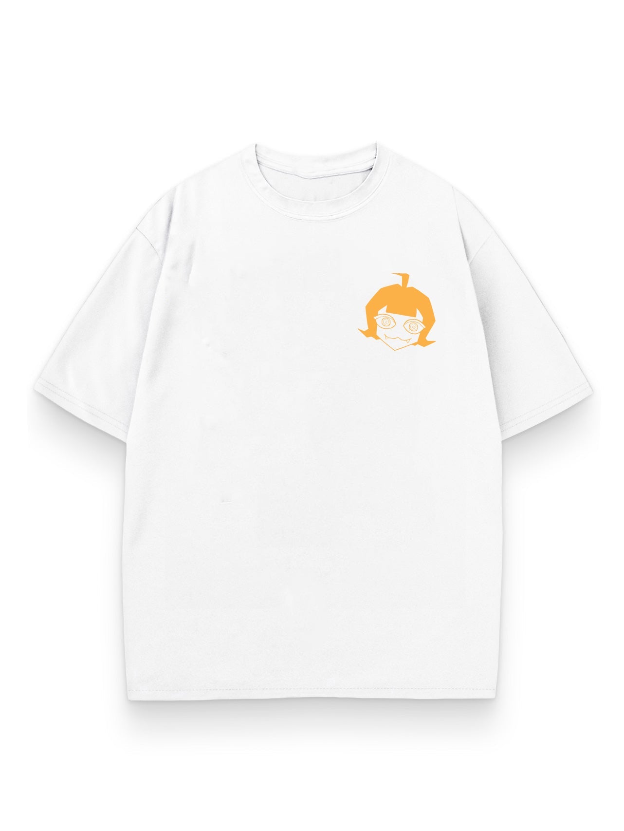 White t-shirt with Fire Monster Chaos Striker graphic – photo 2