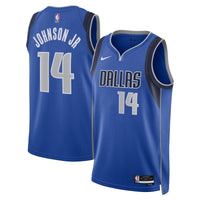 Dallas Mavericks Nike Icon Swingman Jersey - Blue - Morez Johnson Jr. -