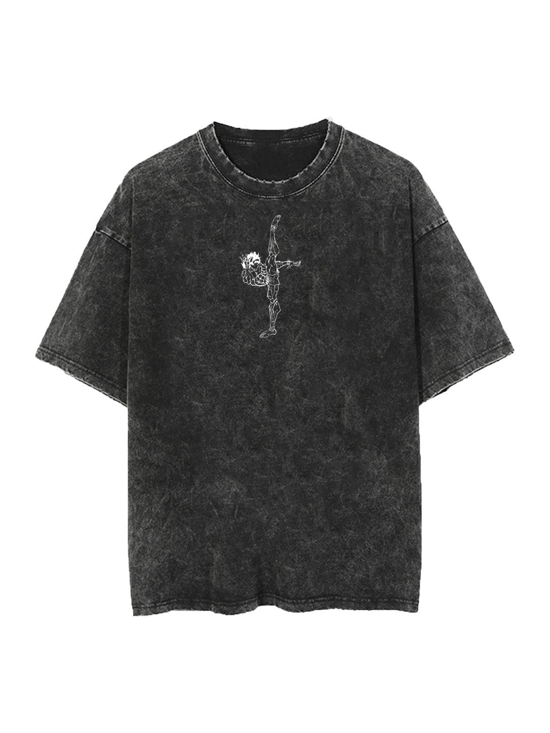 Vintage black t-shirt with Baki Hanma Beast Within graphic – photo 2