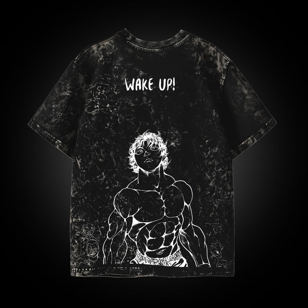 Baki Wake Up Vintage - Baki Hanma Oversized Tee