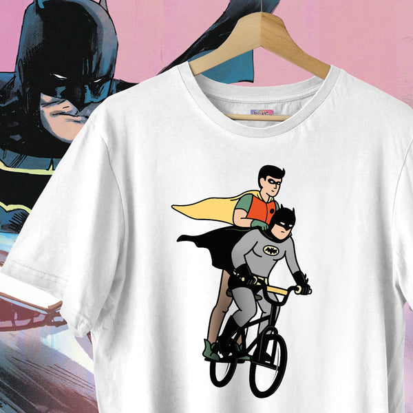 Batman & Robin BMX Ride Oversized Fit - Batman Oversized Tee