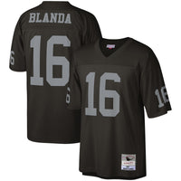 Las Vegas Raiders George Blanda Mitchell & Ness Black Legacy Replica Jersey