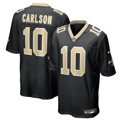 New Orleans Saints Daniel Carlson Nike Black Team Game Jersey