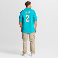 Miami Dolphins Malik Willis Aqua jersey – view 3