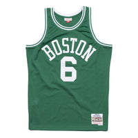 Boston Celtics Bill Russell 1962 Hardwood Classics Road Swingman Jersey By Mitchell & Ness - Kelly Green -