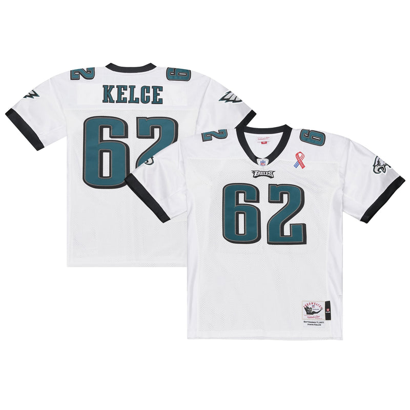 Philadelphia Eagles Jason Kelce Mitchell & Ness White 2011 Authentic Throwback Jersey