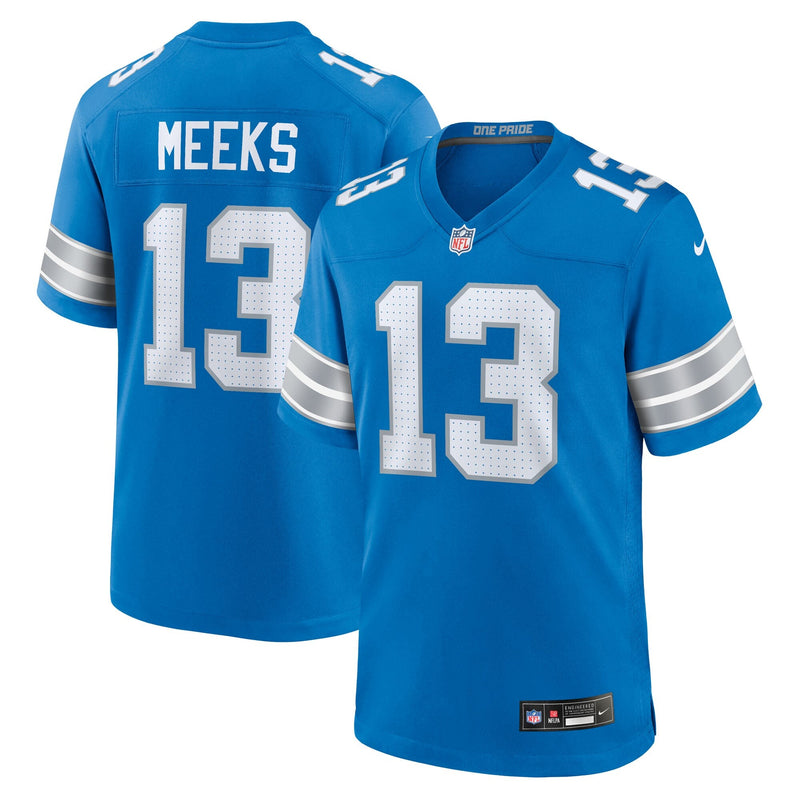 Detroit Lions Jackson Meeks Blue jersey – view 1