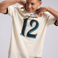 Jacksonville Jaguars Travis Hunter Nike Natural 2026 Rivalries Collection Game Jersey