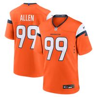 Denver Broncos Zach Allen Nike Orange Team Game Jersey